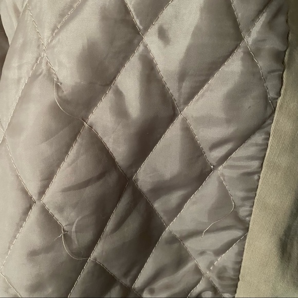 Oversized Cozy Khaki Hooded Jacket - Picture 11 of 12